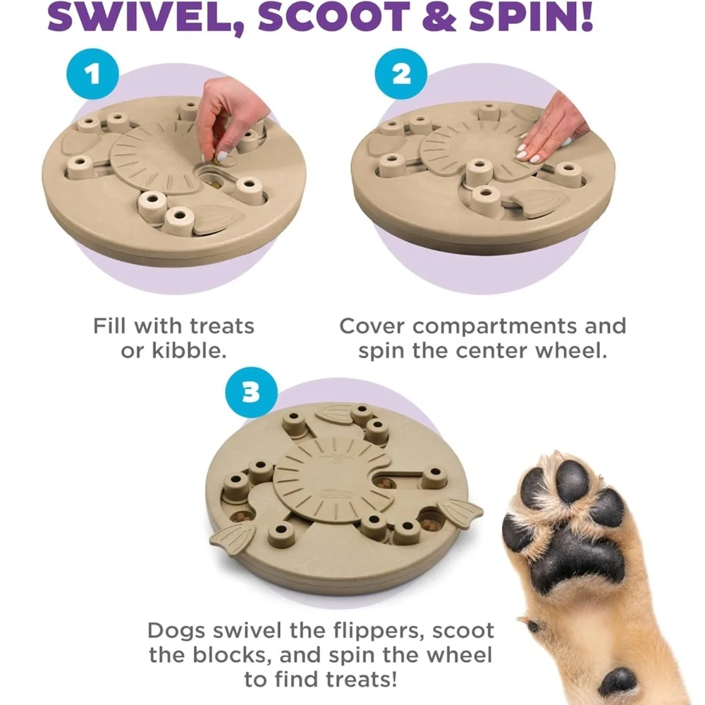 Outward Hound by Nina Ottosson Dog Worker Treat Puzzle Enrichment Toy, Level 3 A